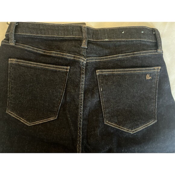 Lularoe Jeans Size 30 Dark Wash Front Seam High Rise Straight Leg Stretch - Picture 12 of 13